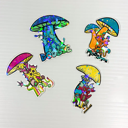 Doobie and The Gang Holographic Sticker – Fun Crew Magic Collection