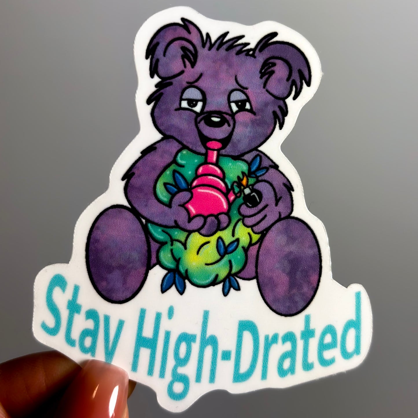 Stay High-Drated Sticker – Refreshing Humor Collection