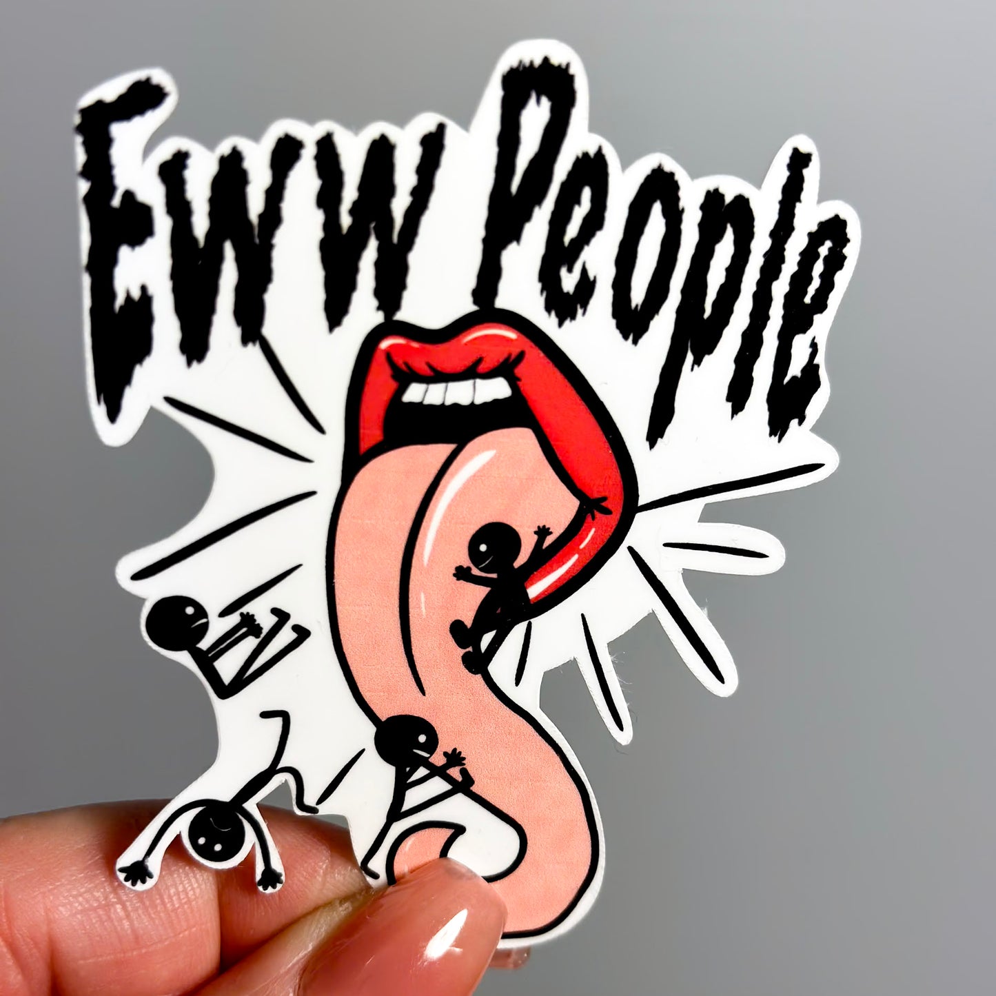 Eww People Sticker – Quirky Vibes Collection