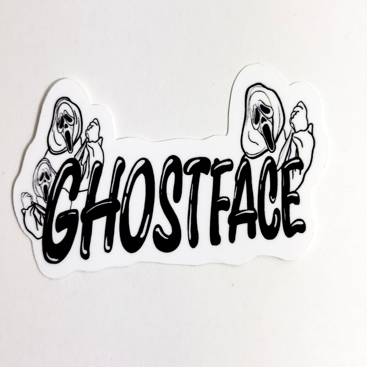 Ghost Face Valentines Sticker – Spooky Romance Collection