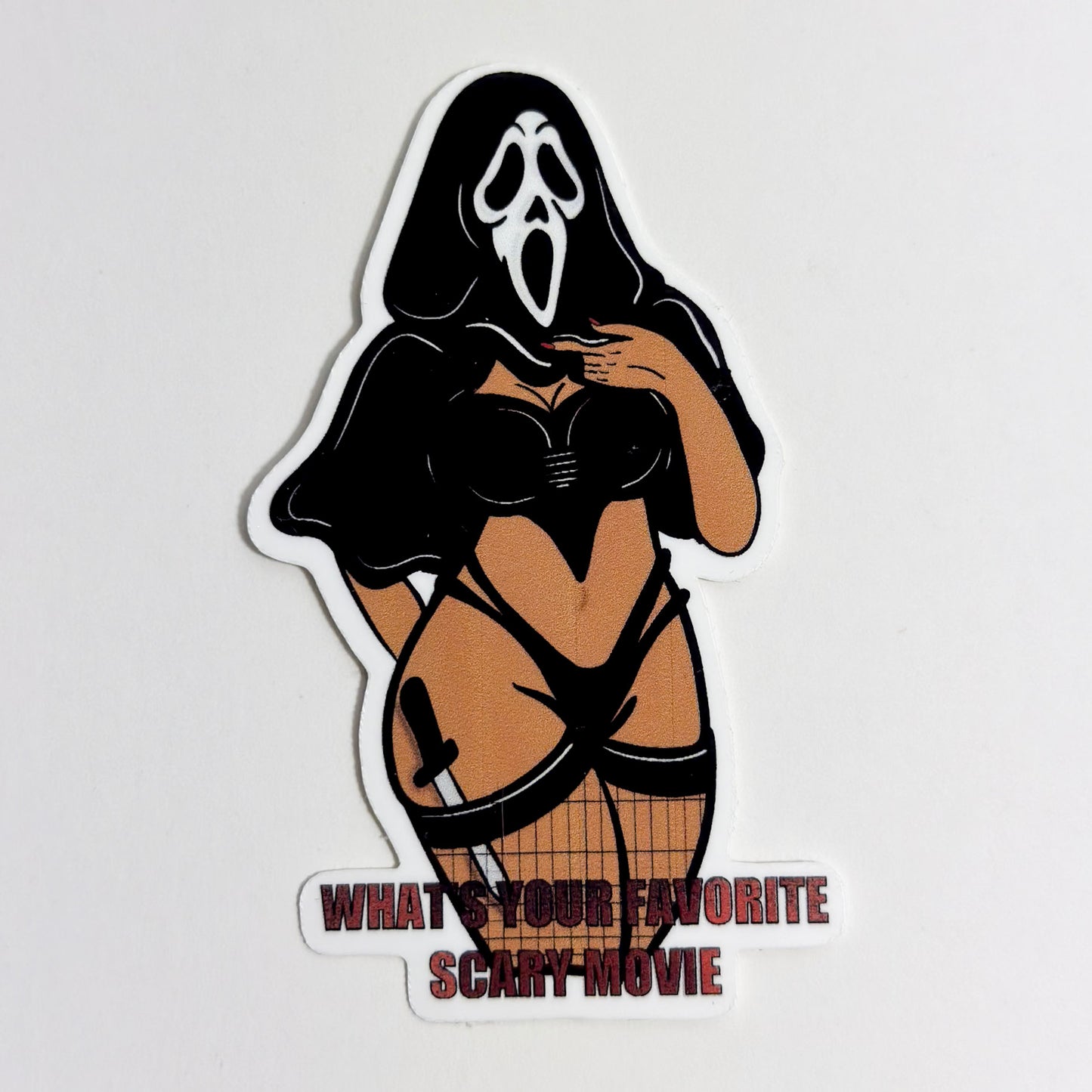 Ghost Face Valentines Sticker – Spooky Romance Collection