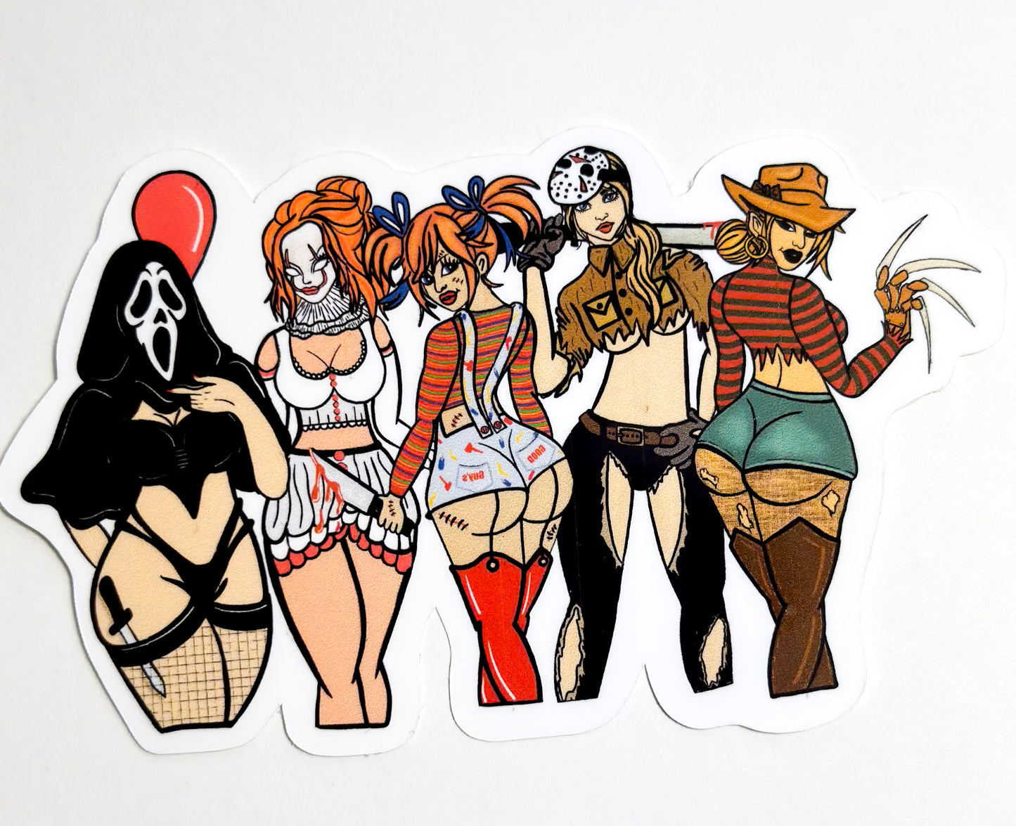 The Caked Up Killers Sticker – Spooky Chic Collection