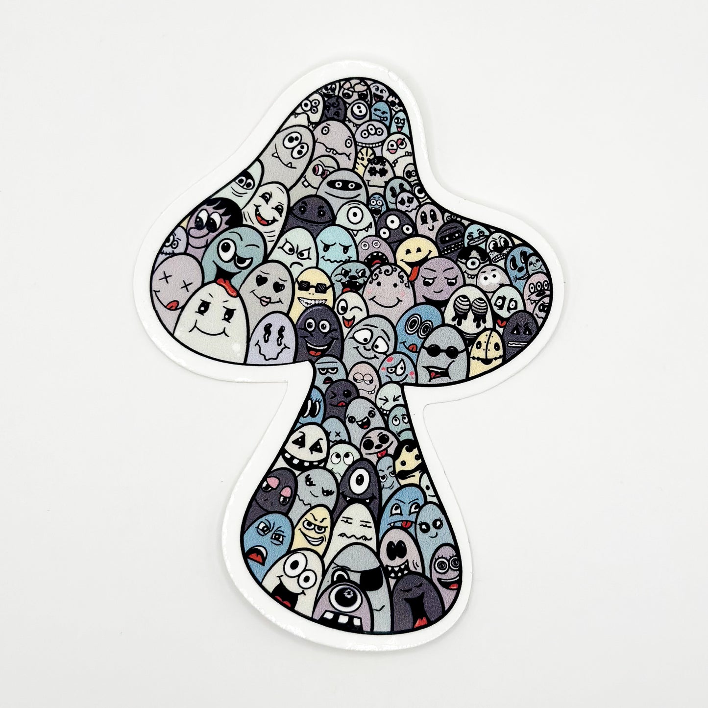 Many Face Mushroom Sticker – Enchanted Forest Collection