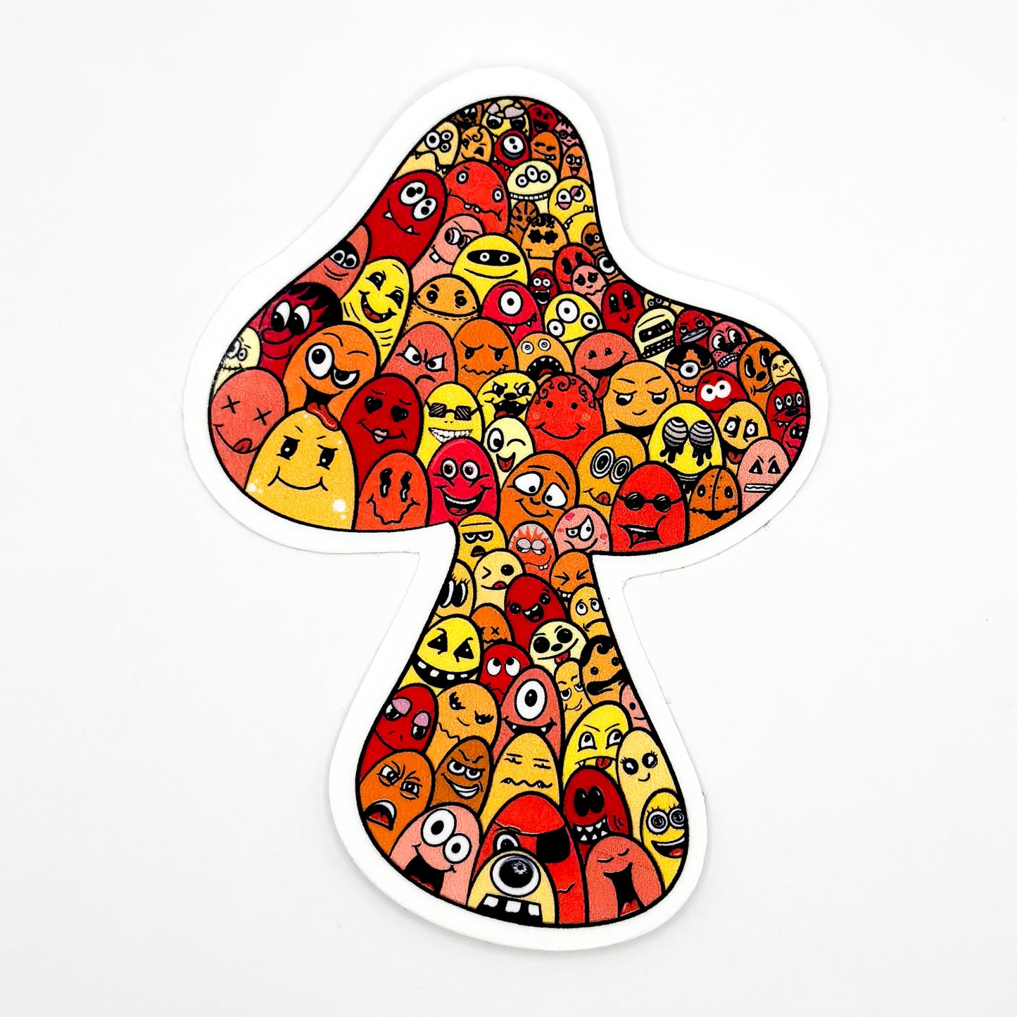 Many Face Mushroom Sticker – Enchanted Forest Collection