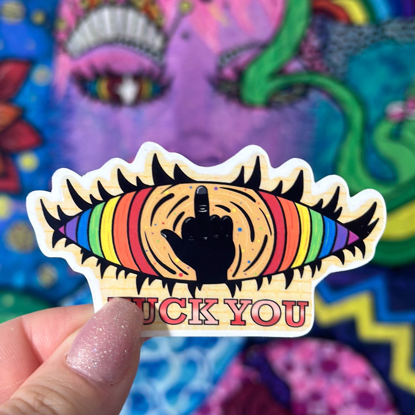 Eye Fuck You Sticker – Bold Expression Collection