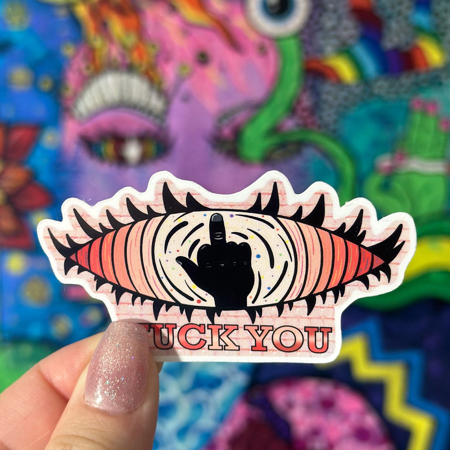 Eye Fuck You Sticker – Bold Expression Collection