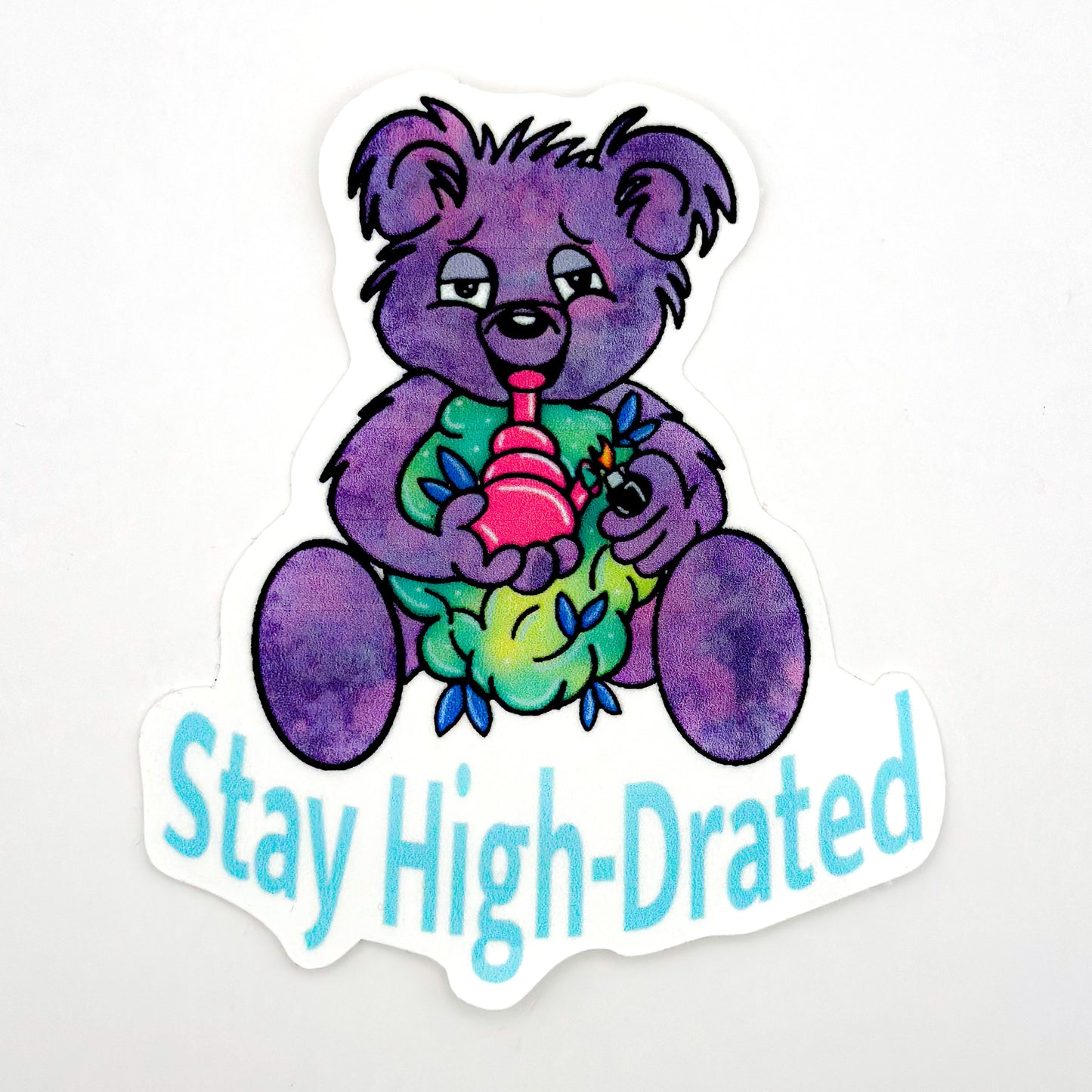 Stay High-Drated Sticker – Refreshing Humor Collection