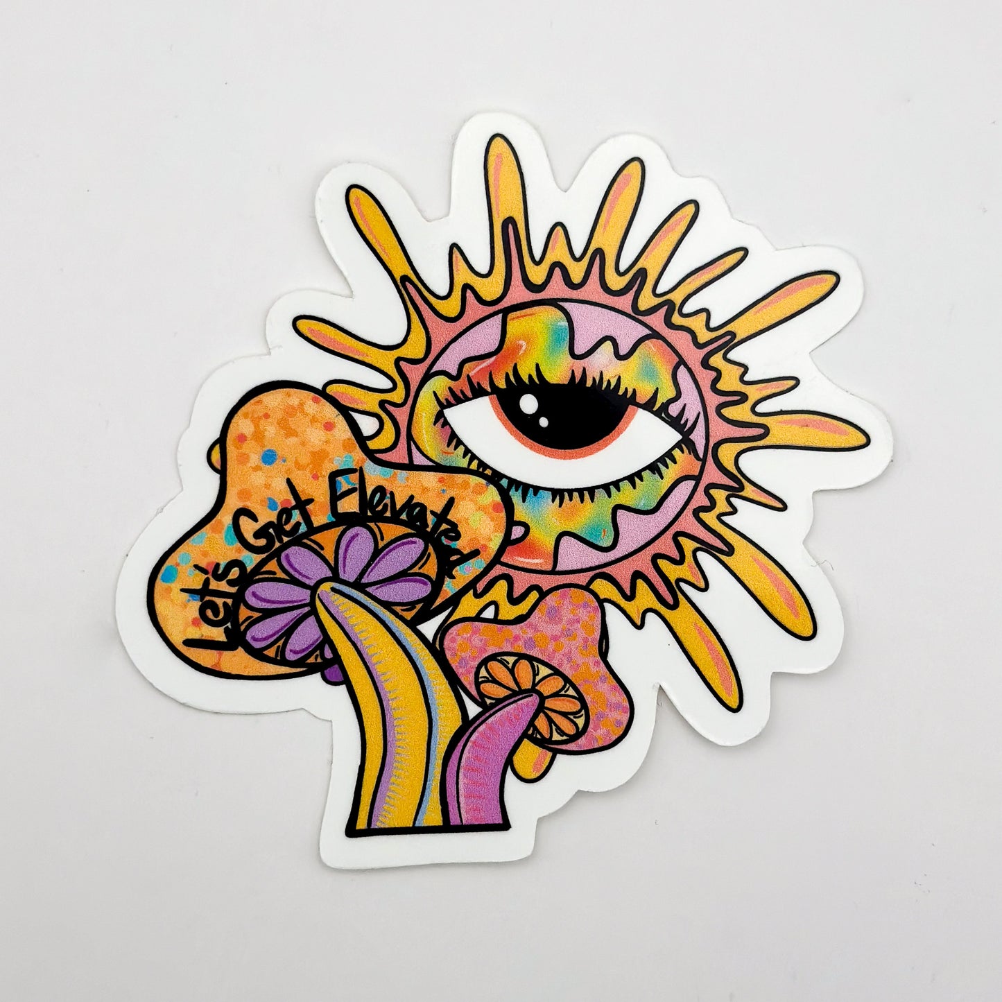 Let's Get Elevated Sticker – Uplifting Vibes Collection