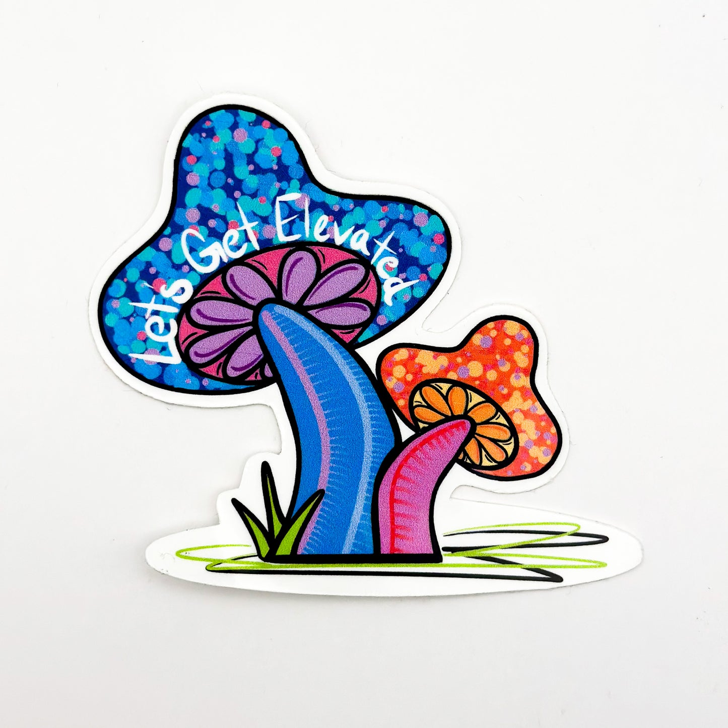 Let's Get Elevated Sticker – Uplifting Vibes Collection