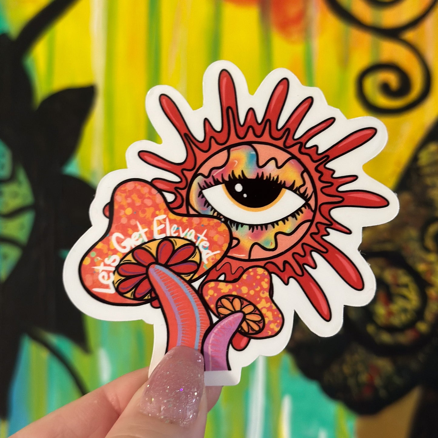 Let's Get Elevated Sticker – Uplifting Vibes Collection