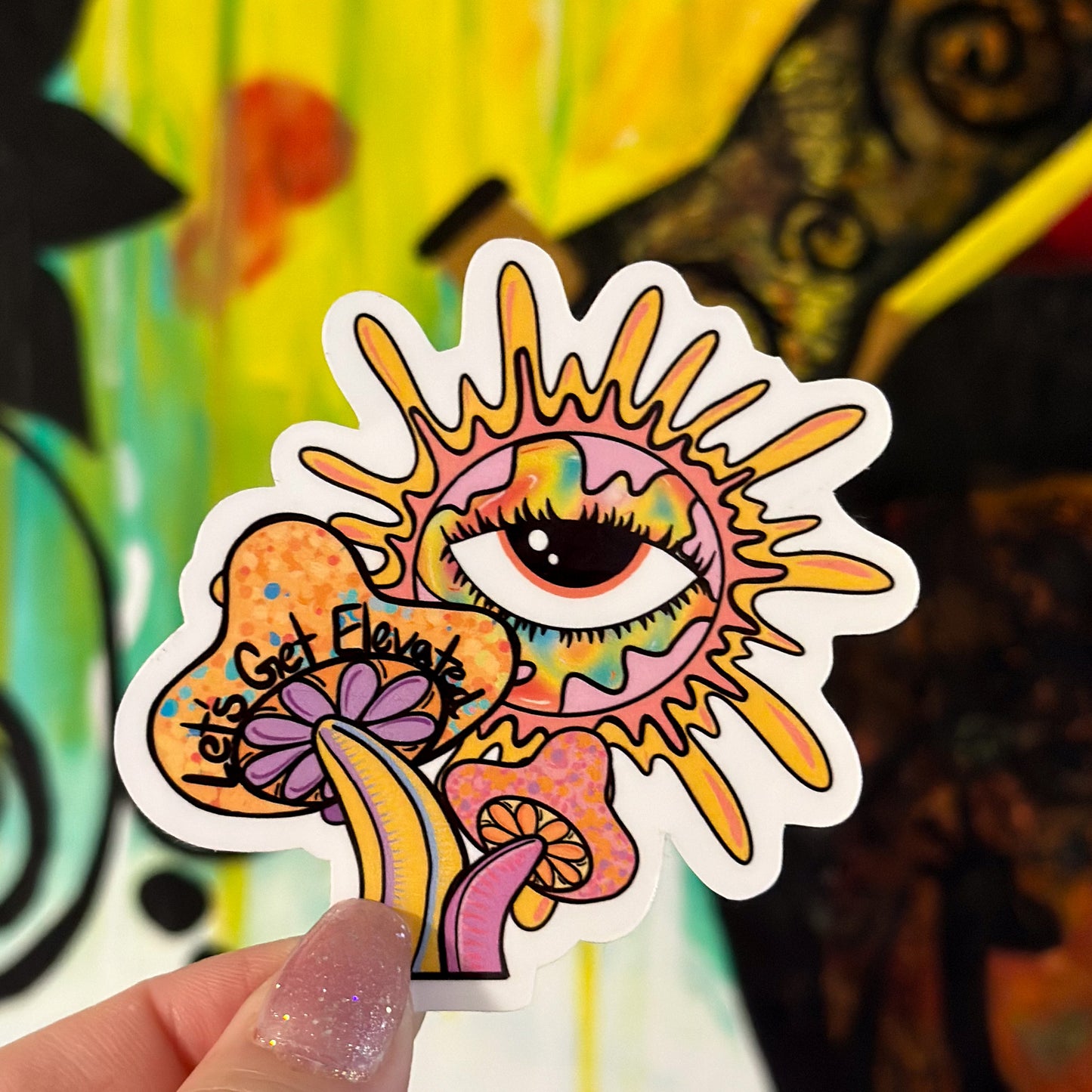 Let's Get Elevated Sticker – Uplifting Vibes Collection