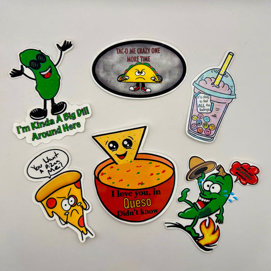 Food Puns Sticker – Delicious Humor Collection