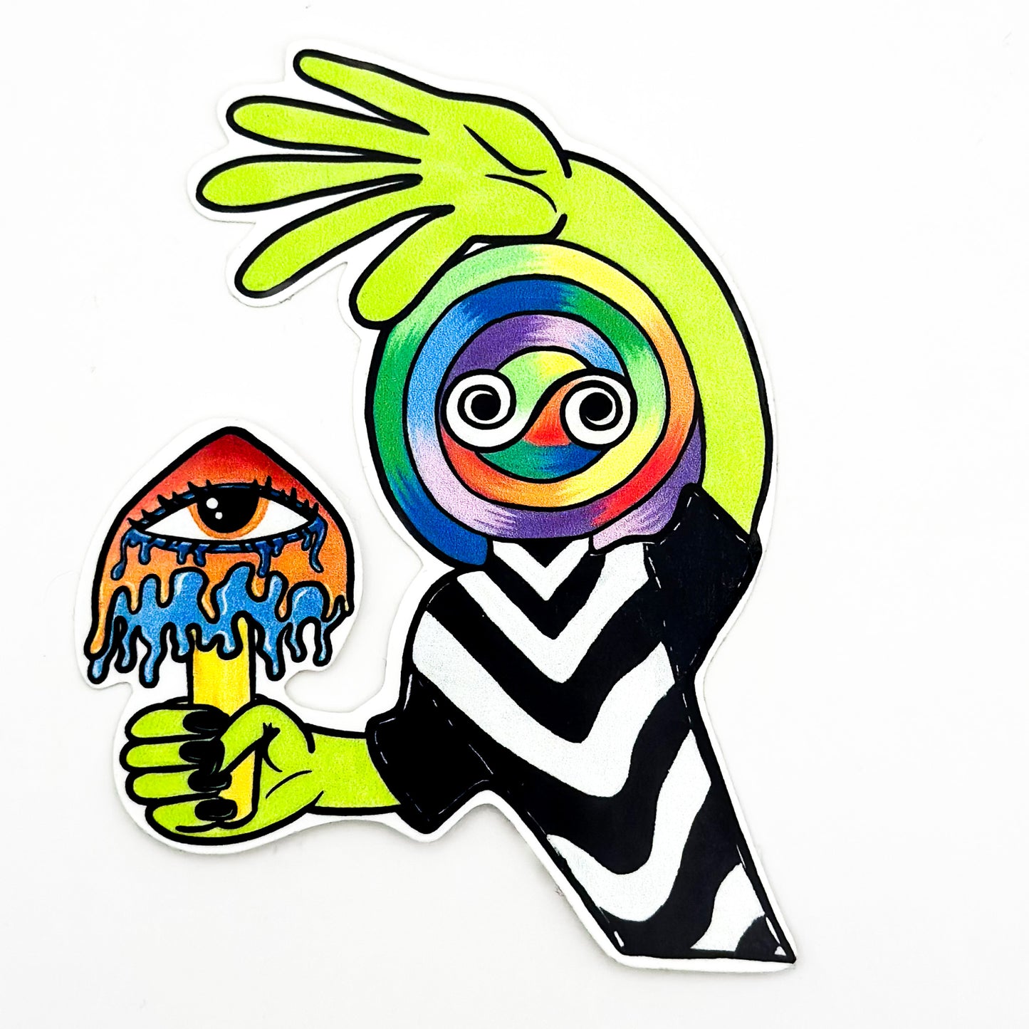 Lollipop Man Sticker – Friendly Vibes Collection