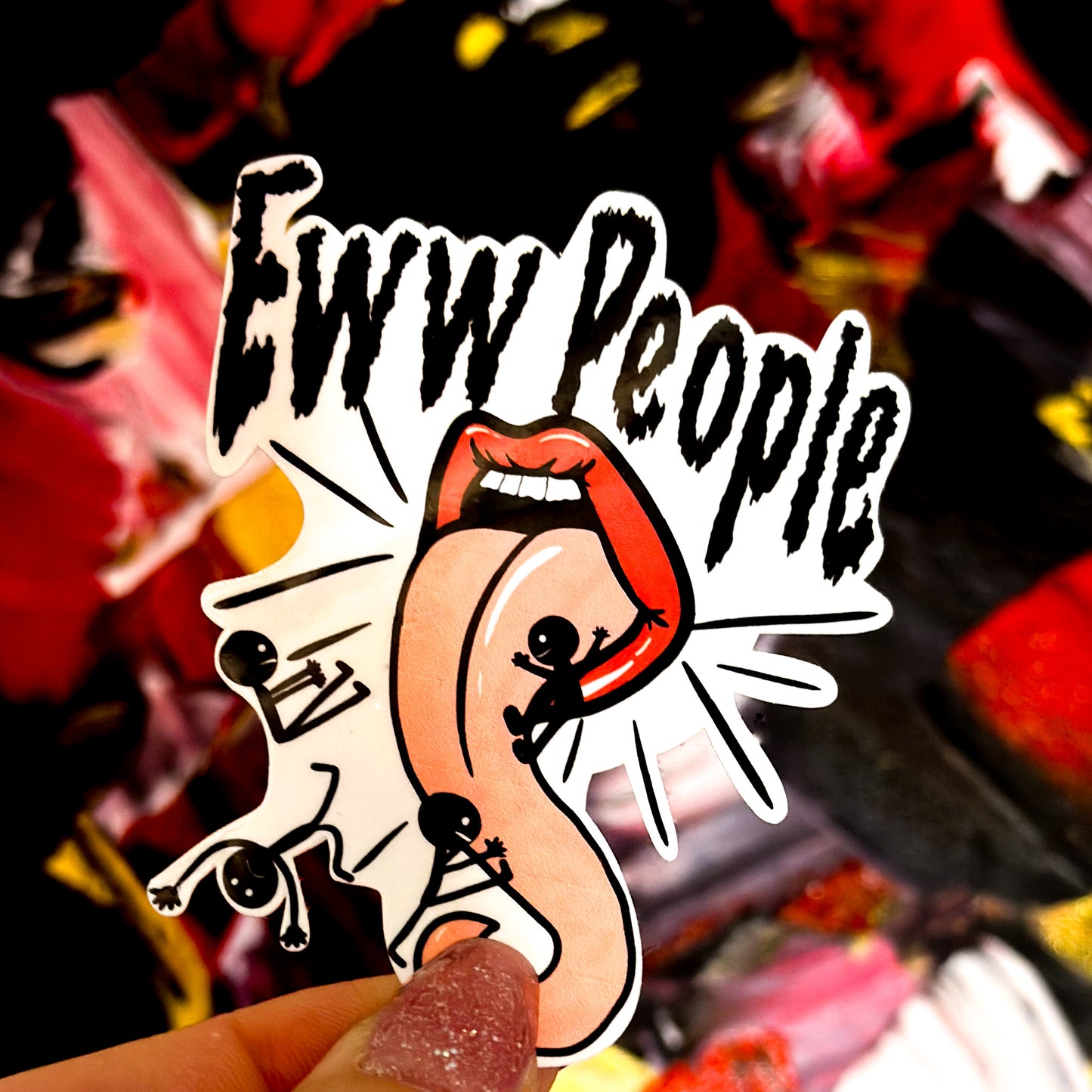 Eww People Sticker – Quirky Vibes Collection