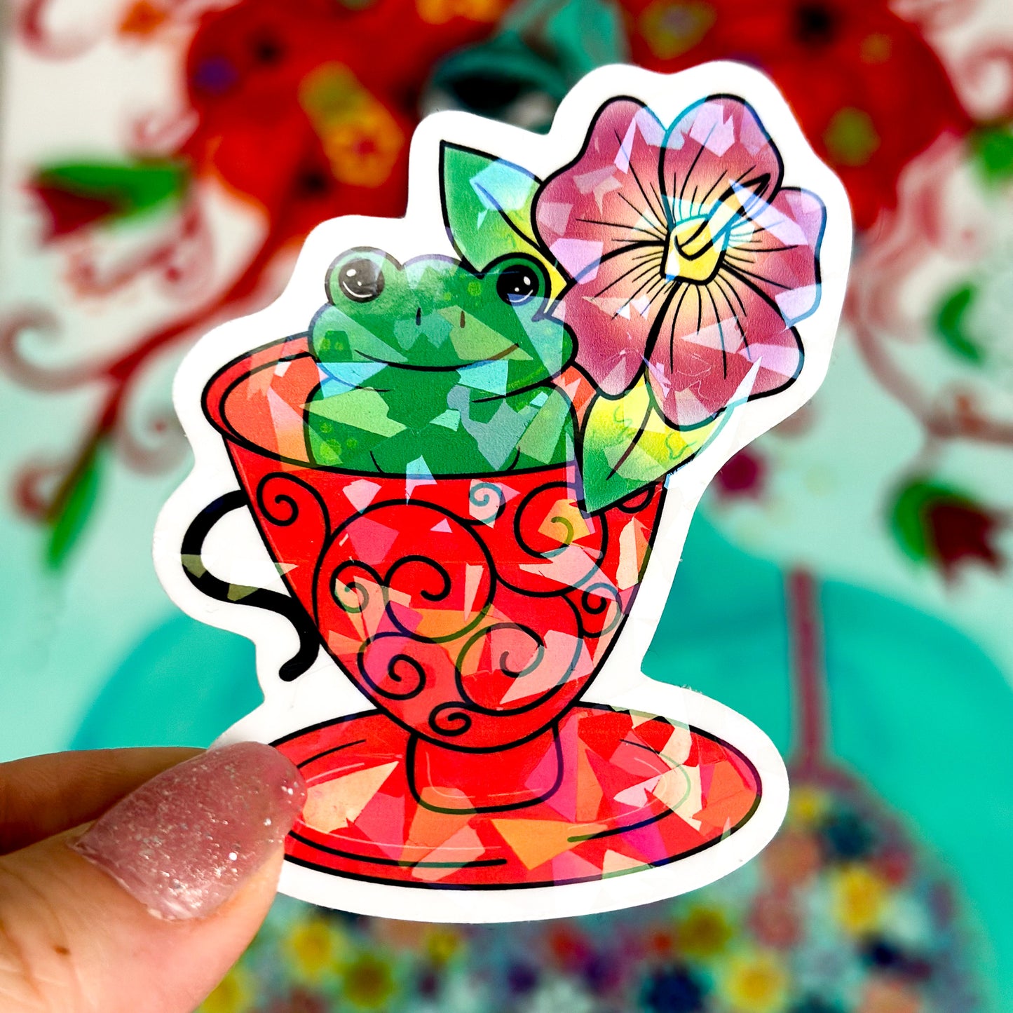 Fog in Tea Cup Sticker – Mystical Brew Collection