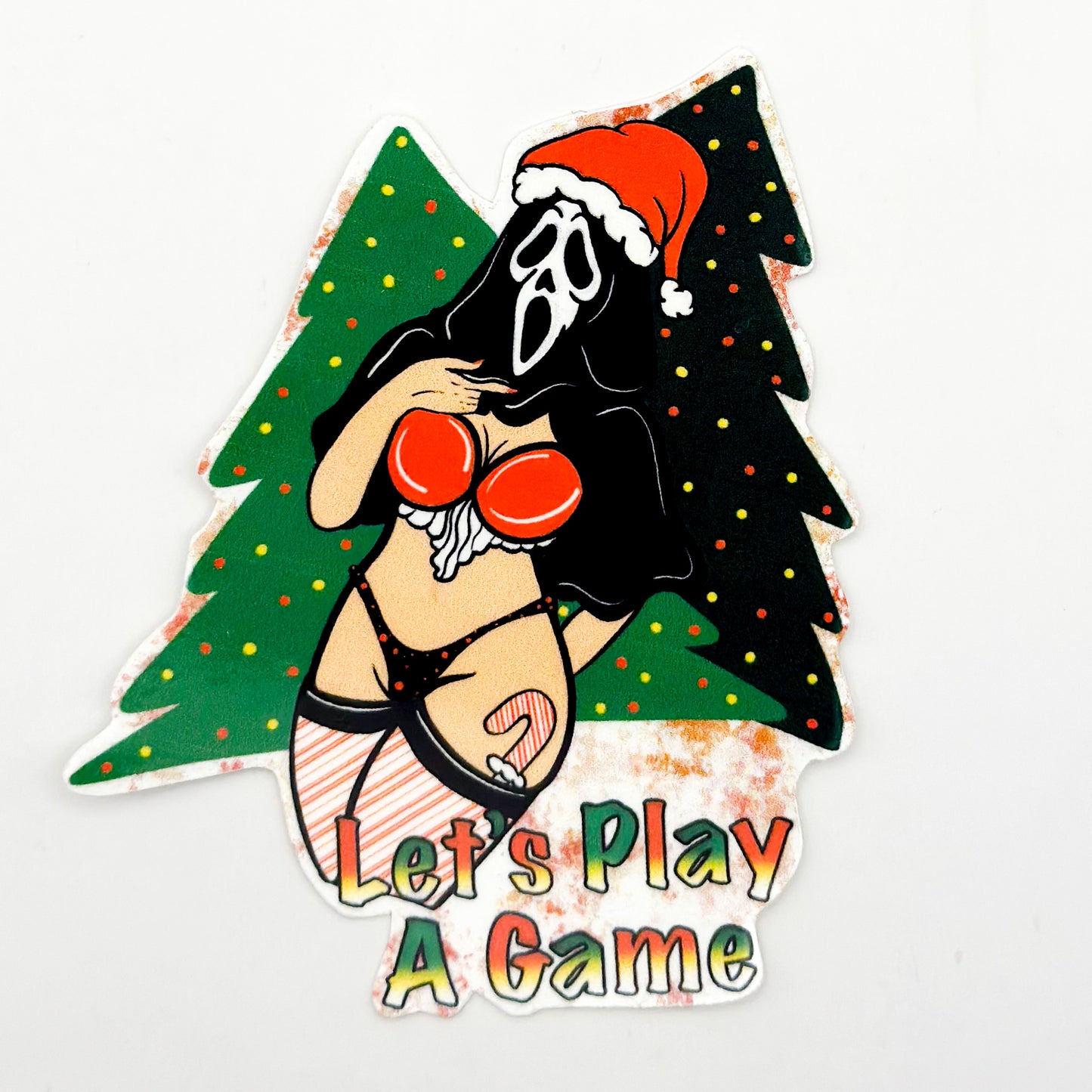 Xmas Ghostface Sticker – Holiday Horror Collection