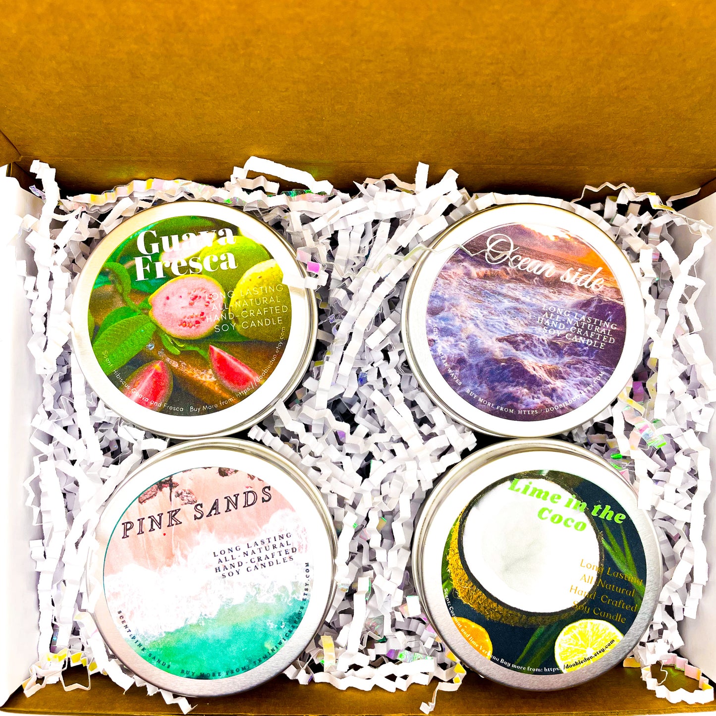 Beach Vibes Candle Pack – 4 Pack