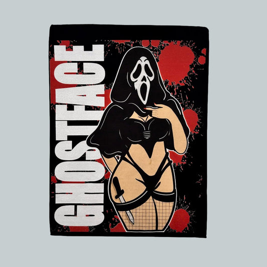 GhostFace Limited Edition Cotton Black T-Shirts with Original Art DTG Prints