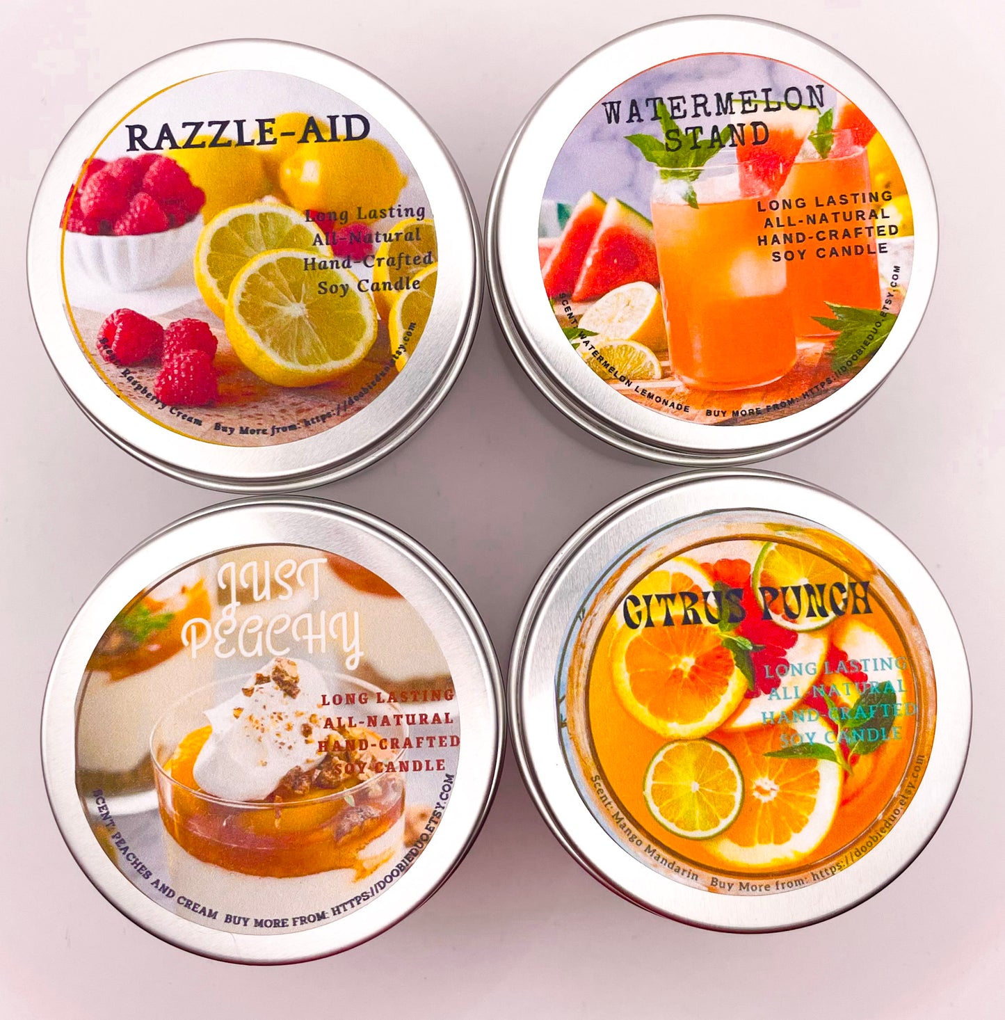 Fruity Scents Candle Pack – 4 Pack