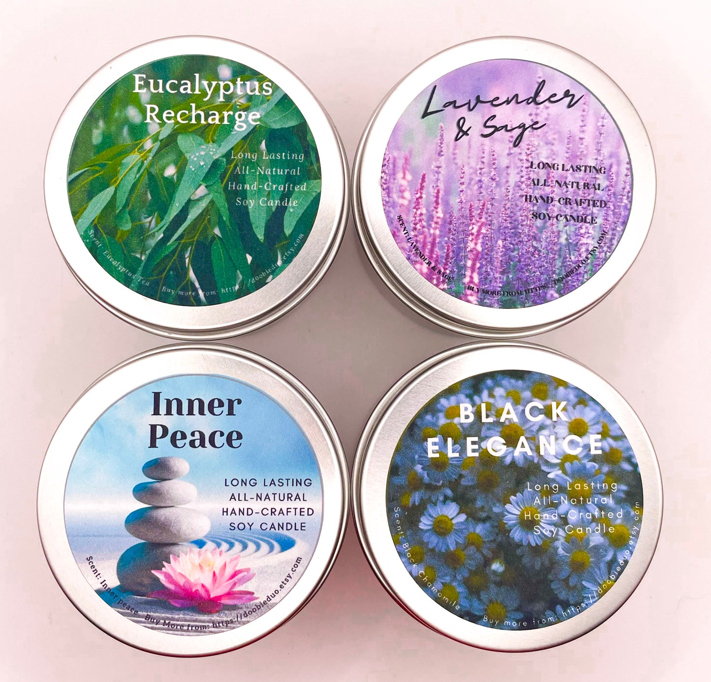 Spa Day Scents Candle Pack – 4 Pack