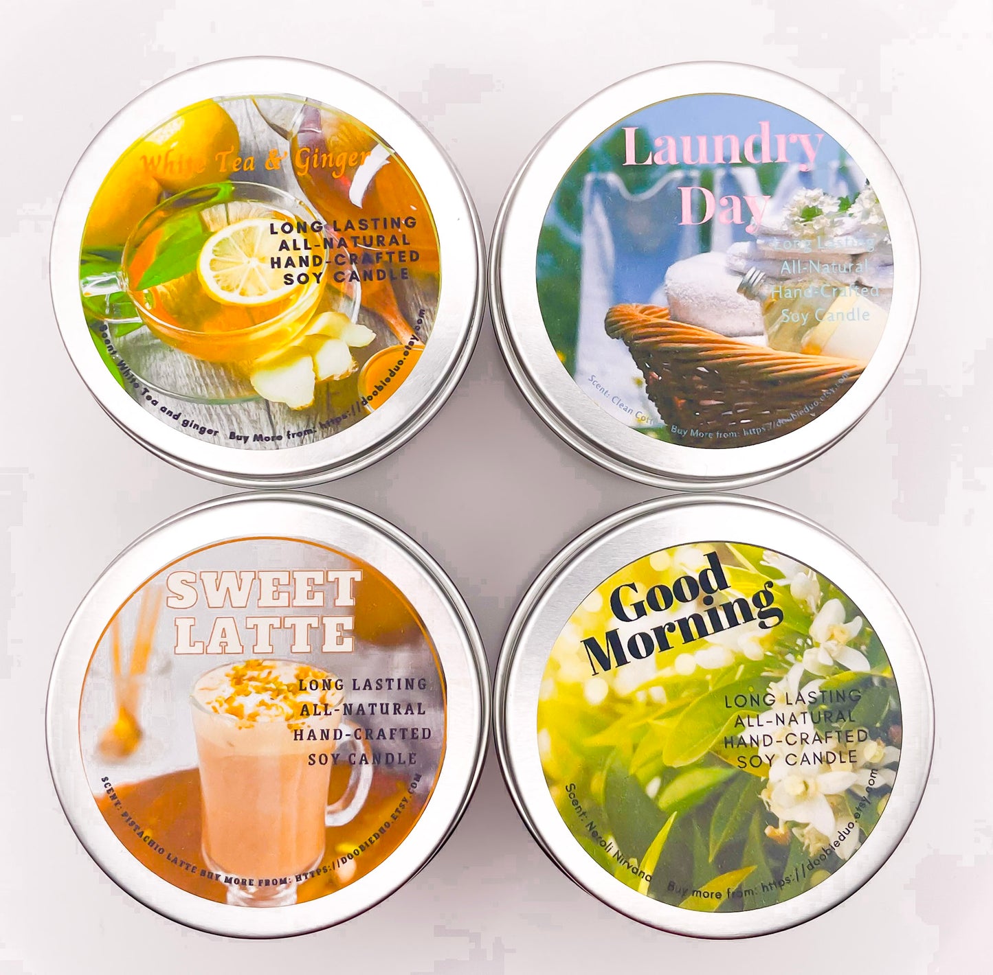 Fresh Morning Scents Candle Pack – 4 Pack