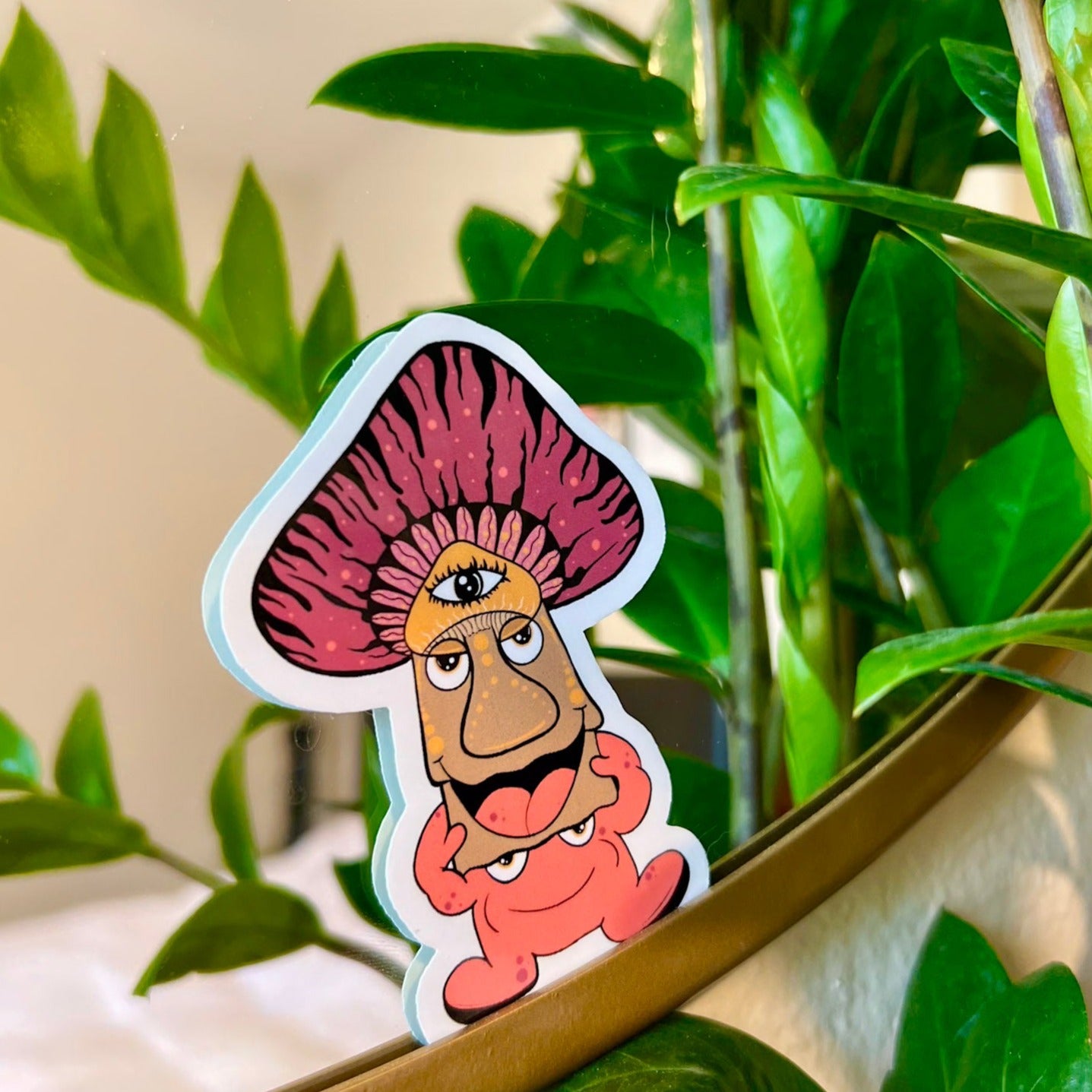 Mushroom Man Sticker – Whimsical Wonders Collection