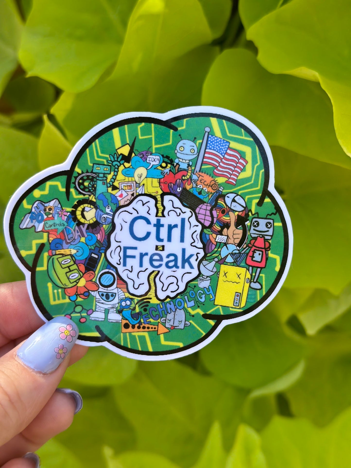 Ctrl Freak Sticker – Techie Vibes Collection