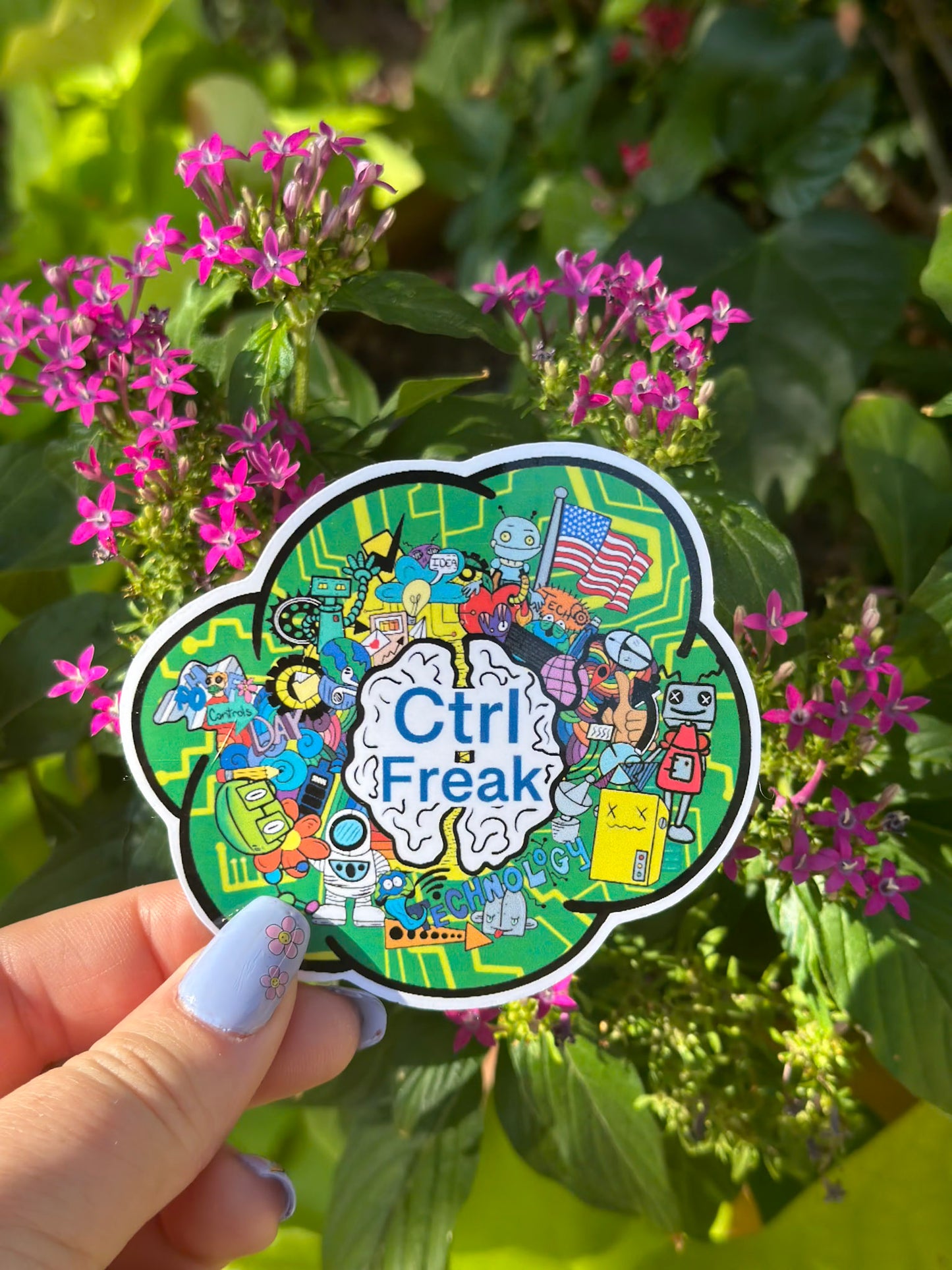 Ctrl Freak Sticker – Techie Vibes Collection