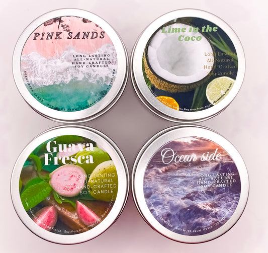 Beach Vibes Candle Pack – 4 Pack